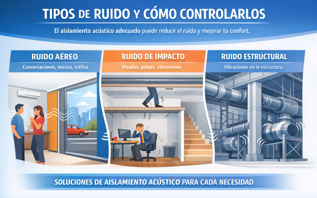 Tipos de ruido y cómo controlarlos con un buen sistema de aislamiento acústico